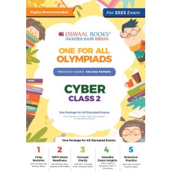 One For All Olympiad Previous Years' Solved Papers Class 2 (Set Of 6 Books) Maths, English, Science, Reasoning, Cyber &amp; General Knowledge (For 2023 Exam)
