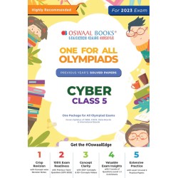 One For All Olympiad Previous Years' Solved Papers Class 5 (Set Of 6 Books) Maths, English, Science, Reasoning, Cyber &amp; General Knowledge (For 2023 Exam)