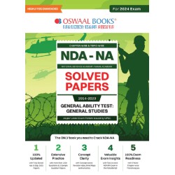NDA-NA Previous Years 12 Solved Question Papers Mathematics, English &amp; GK (Set Of 3 Books) (2017-2023) For 2024 Exam