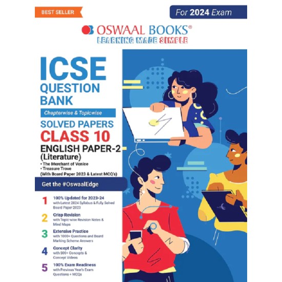 ICSE Question Banks Class 10 Physics, Chemistry, Maths And Biology (Set Of 4 Books) (For 2024 Board Exams)