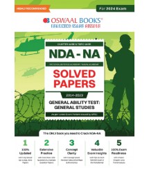 NDA-NA Previous Years 12 Solved Question Papers Mathematics, English & GK (Set Of 3 Books) (2017-2023) For 2024 Exam