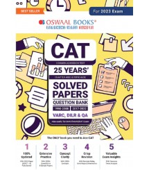 CAT 25 Years Solved Papers + Mock Test 15 Sample Question Papers (Set Of 2 Books) (For 2023 Exam)