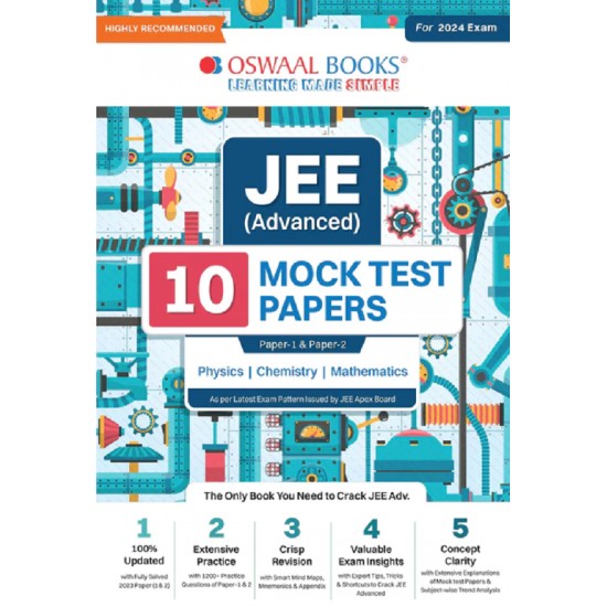 JEE (Advanced) 22 Years' Solved Papers (2002 - 2023) Physics, Chemistry & Mathematics (Set Of 3 Books) (For 2024 Exam)