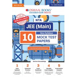 NTA JEE (Main) 10 Mock Test Papers Book | Updated As Per New Syllabus | Physics, Chemistry, Mathematics | 1000+ Practice Questions | For January, April 2024 Exam