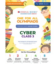 One For All Olympiad Previous Years' Solved Papers Class 3 (Set Of 6 Books) Maths, English, Science, Reasoning, Cyber & General Knowledge (For 2023 Exam)